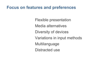 Focus on ability 
Carol 
Jacob 
Lea 
Emily Steven 
Maria 
Trevor 
Vishnu 
 
