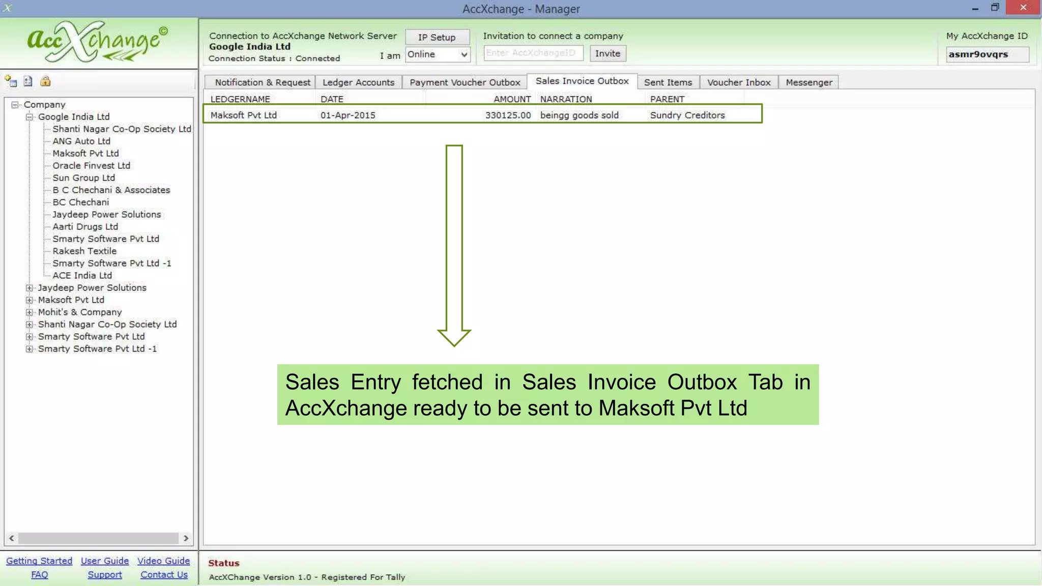 Digital Data Exchange for Mobile Distribution Network