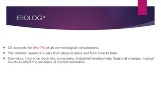 ALLERGIC CONTACT DERMATITIS PRESENTATION , dermatology | PPTX
