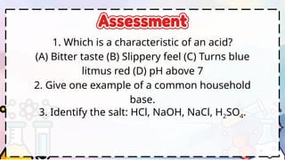 Understanding Acids, Bases, and Salts: Chemistry in Everyday Life | PPTX
