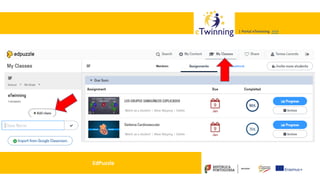 Valadares, 31/01/2018 – CFAE Aurélio Paz dos Reis
| Portal eTwinning >>>| Portal eTwinning >>>
EdPuzzle
 