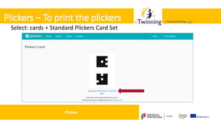 Valadares, 31/01/2018 – CFAE Aurélio Paz dos Reis
| Portal eTwinning >>>| Portal eTwinning >>>
Plickers – To print the plickers
Select: cards + Standard Plickers Card Set
Plickers
 