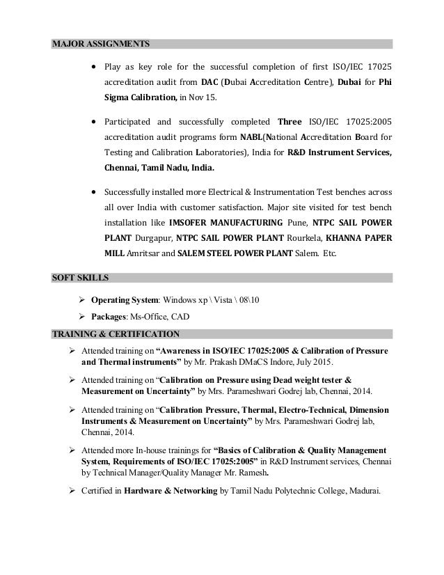 Calibration Engineer 2016