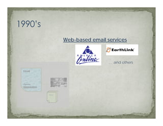 Web-based
                      Web based email services



                                       … and others

Email



...