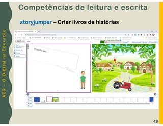 A
C
D
–
O
D
i
g
i
t
a
l
n
a
E
d
u
c
a
ç
ã
o
48
storyjumper – Criar livros de histórias
Competências de leitura e escrita
 