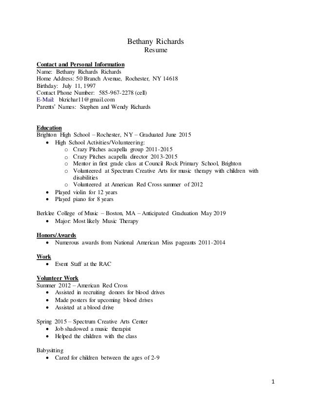resume