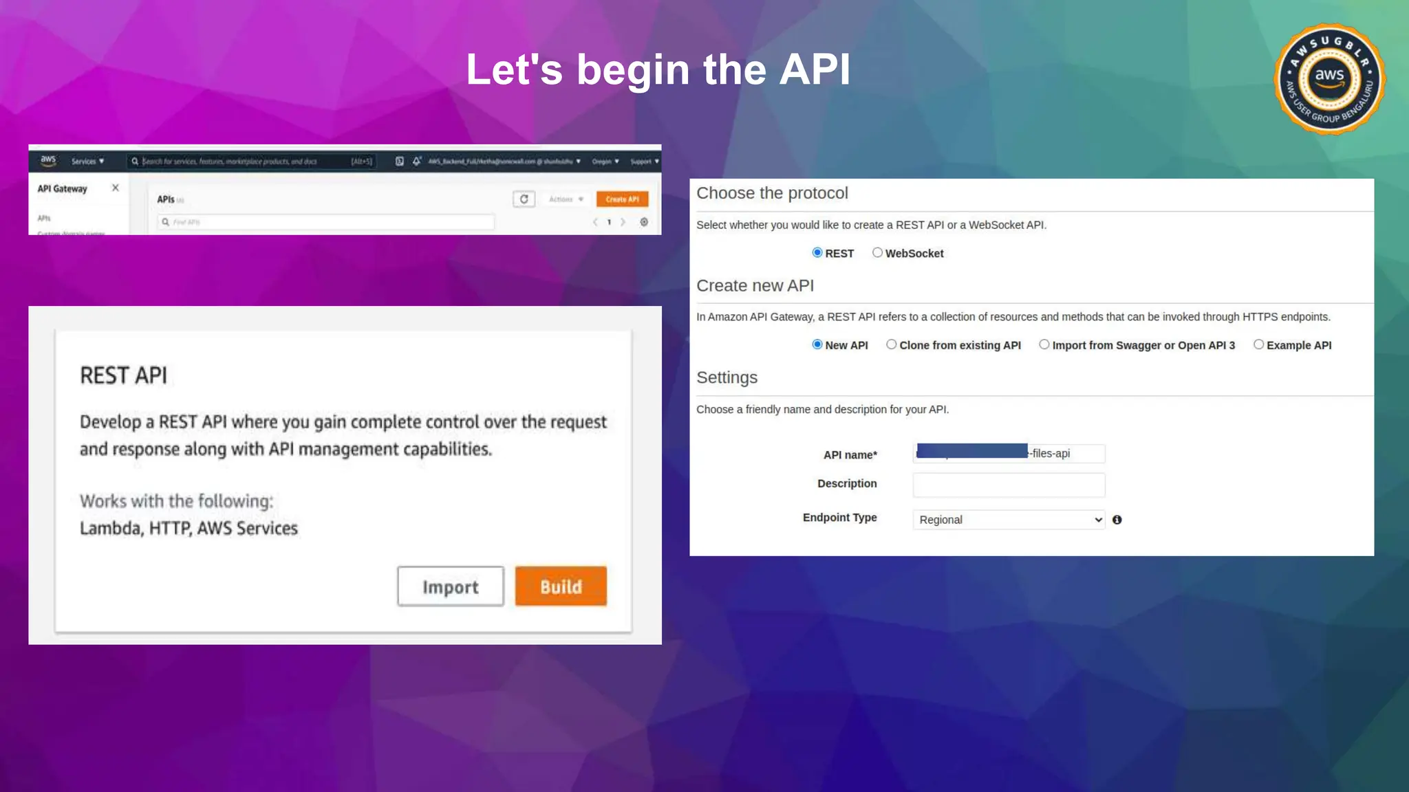 Let's begin the API
 