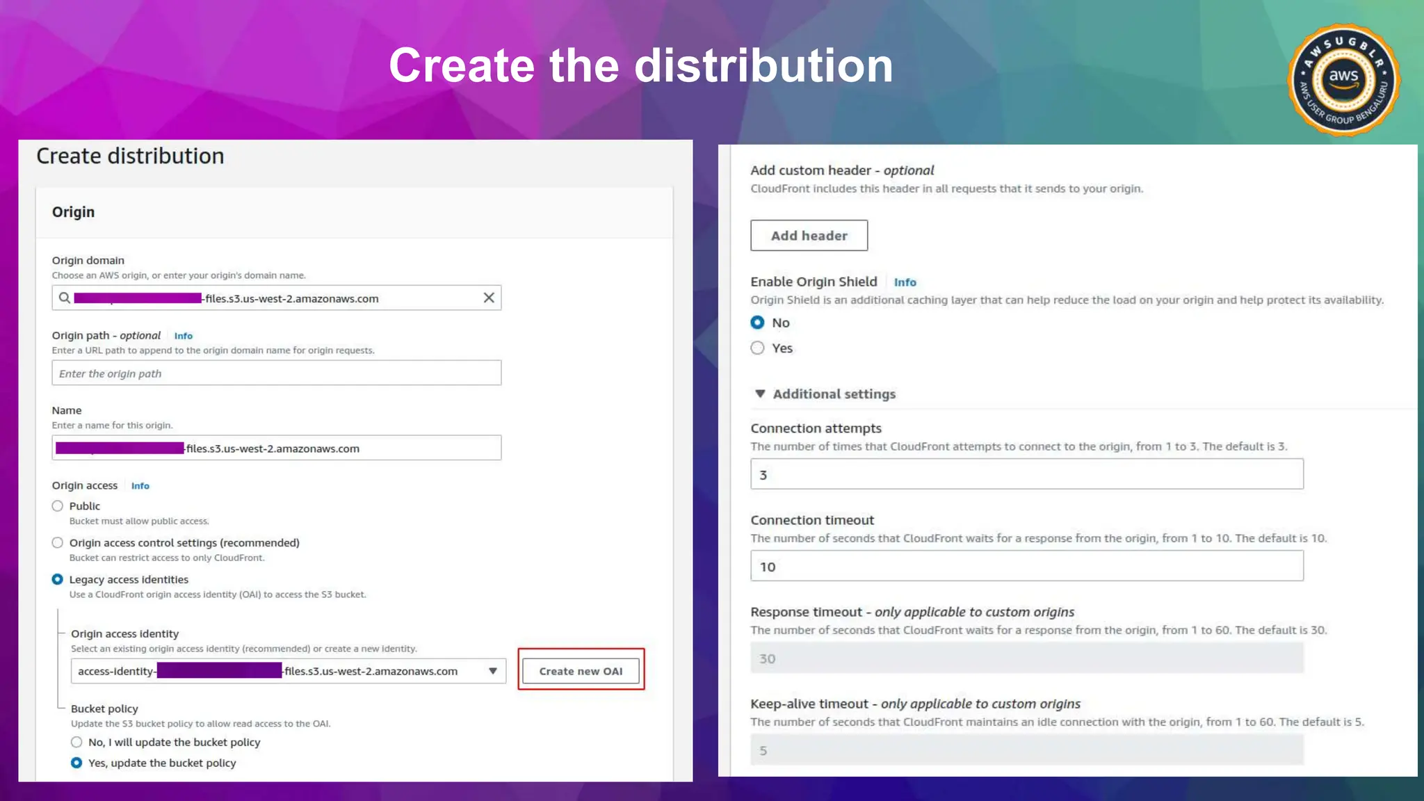 Create the distribution
 