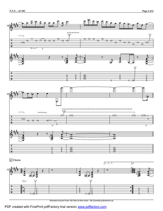 Tnt Guitar Chords