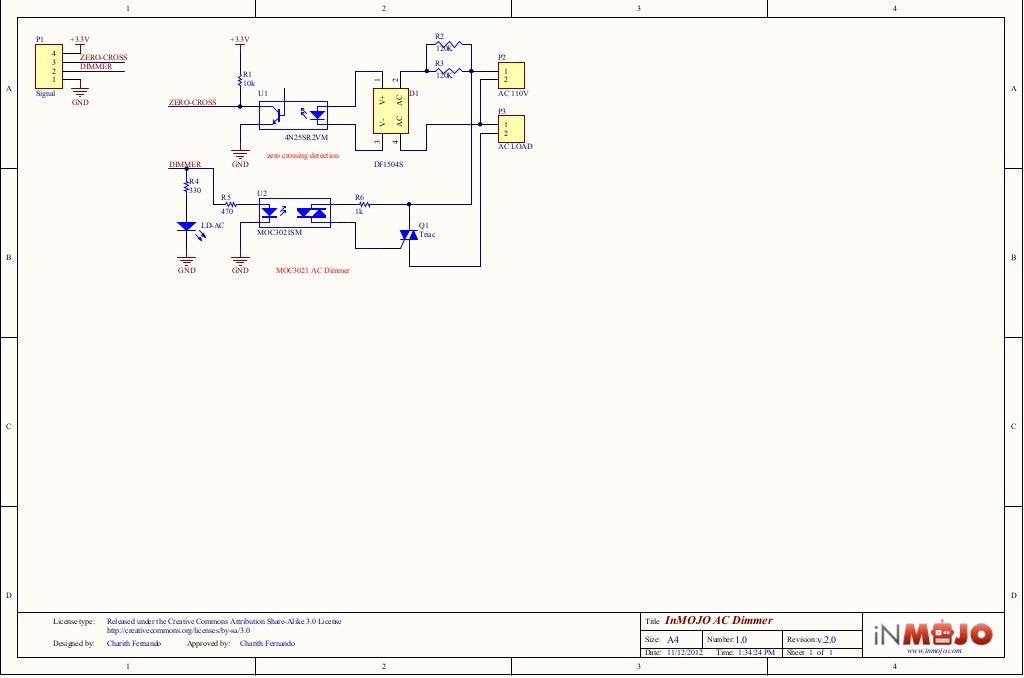 Ac Light Dimmer Module Schematic
