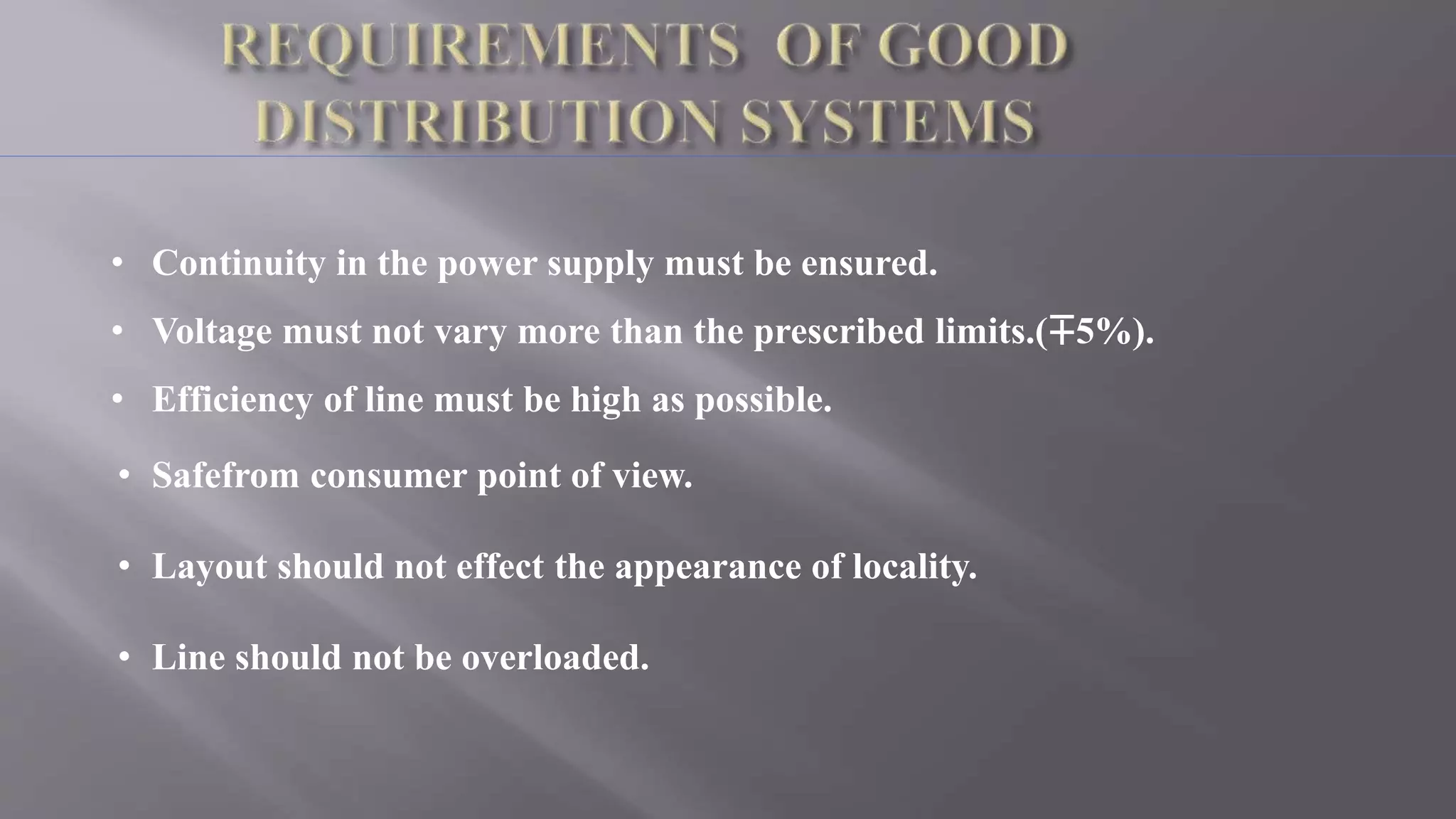 AC Distribution System - Generation Distribution and Transmission | PPTX