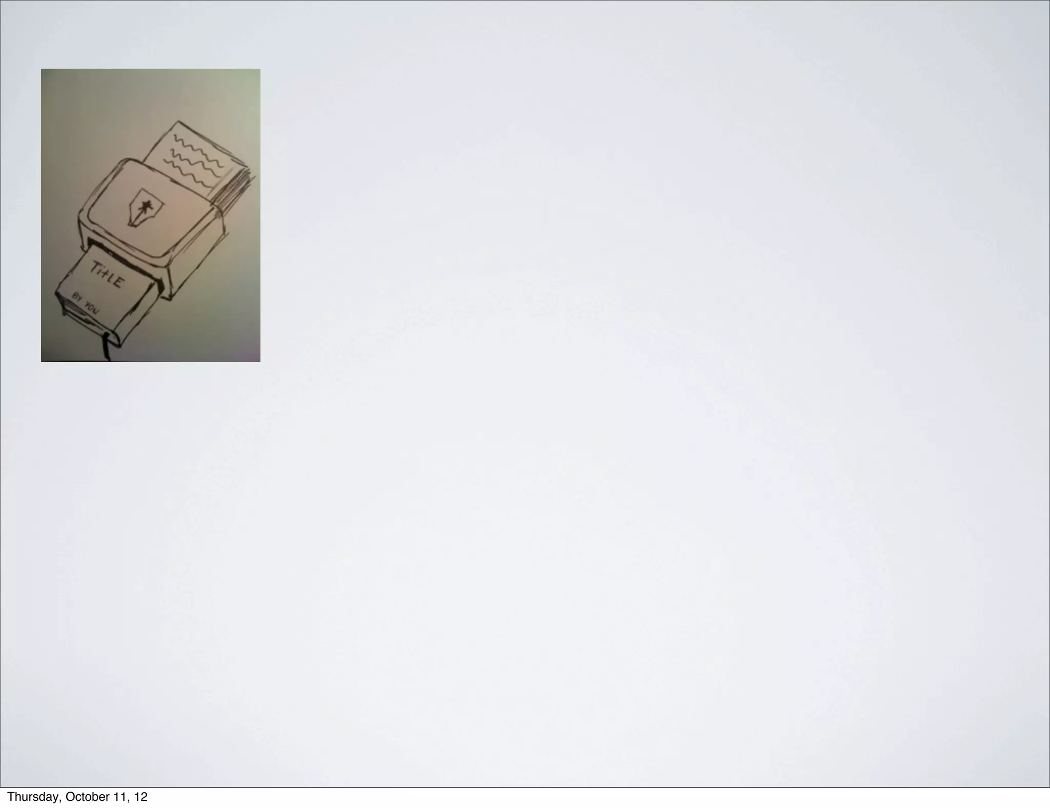 Thursday, October 11, 12
 