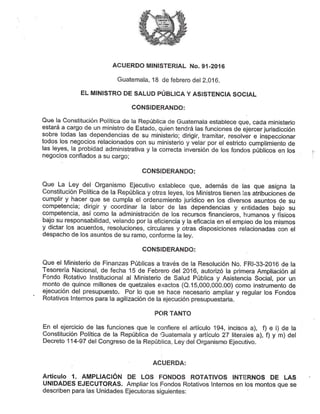 Acdo ministerial no. 91 2016 ampliacion fr