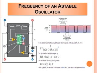 FREQUENCY OF AN ASTABLE
OSCILLATOR
 
