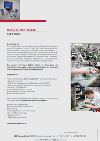 Service mobile Datenerfassung