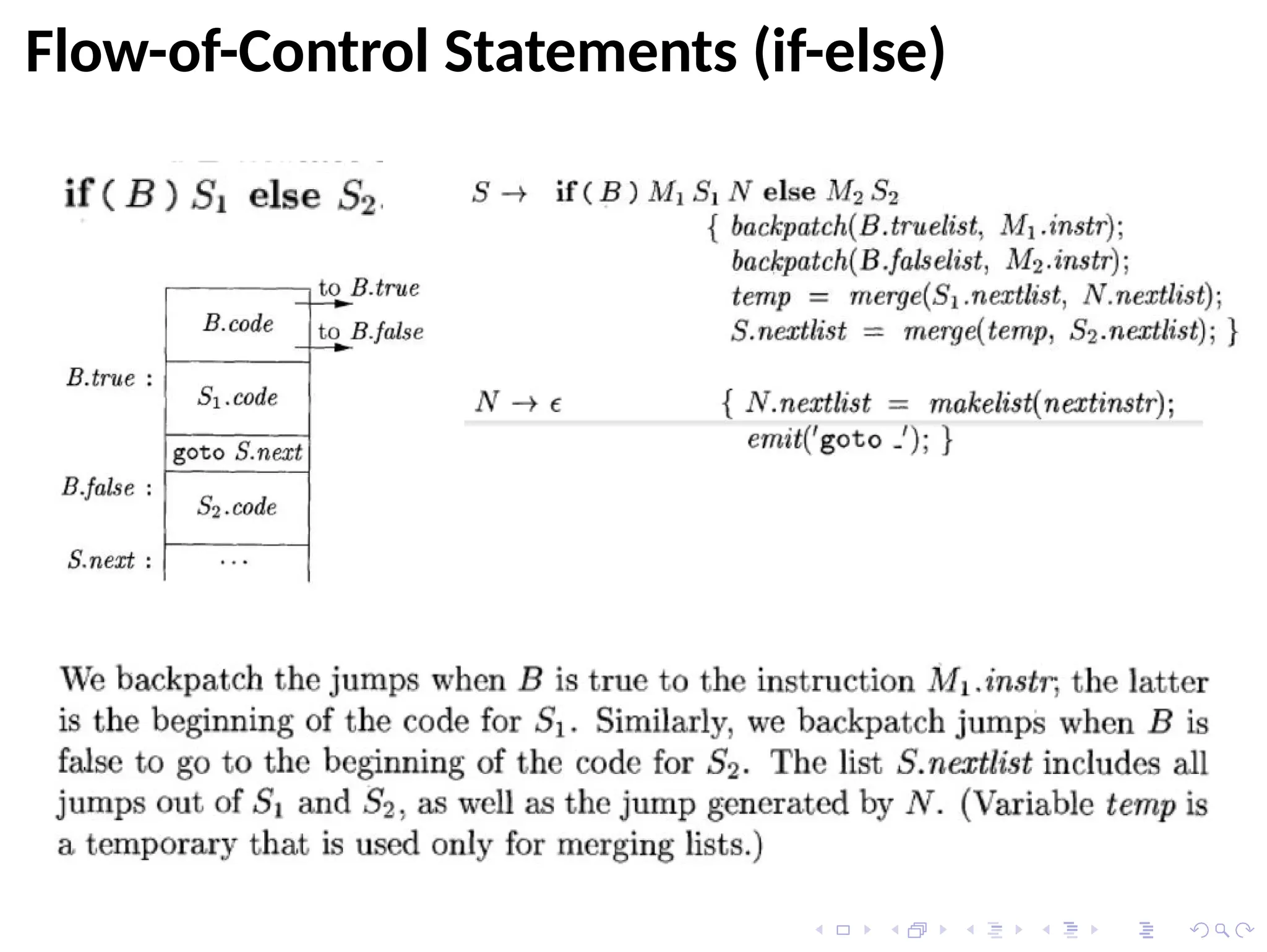 Flow-of-Control Statements (if-else)
 