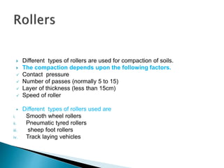 Advanced Construction Equipments :Methods of field compaction | PPTX