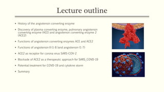 Angiotensin converting enzyme 2 as COV-2 receptor | PDF