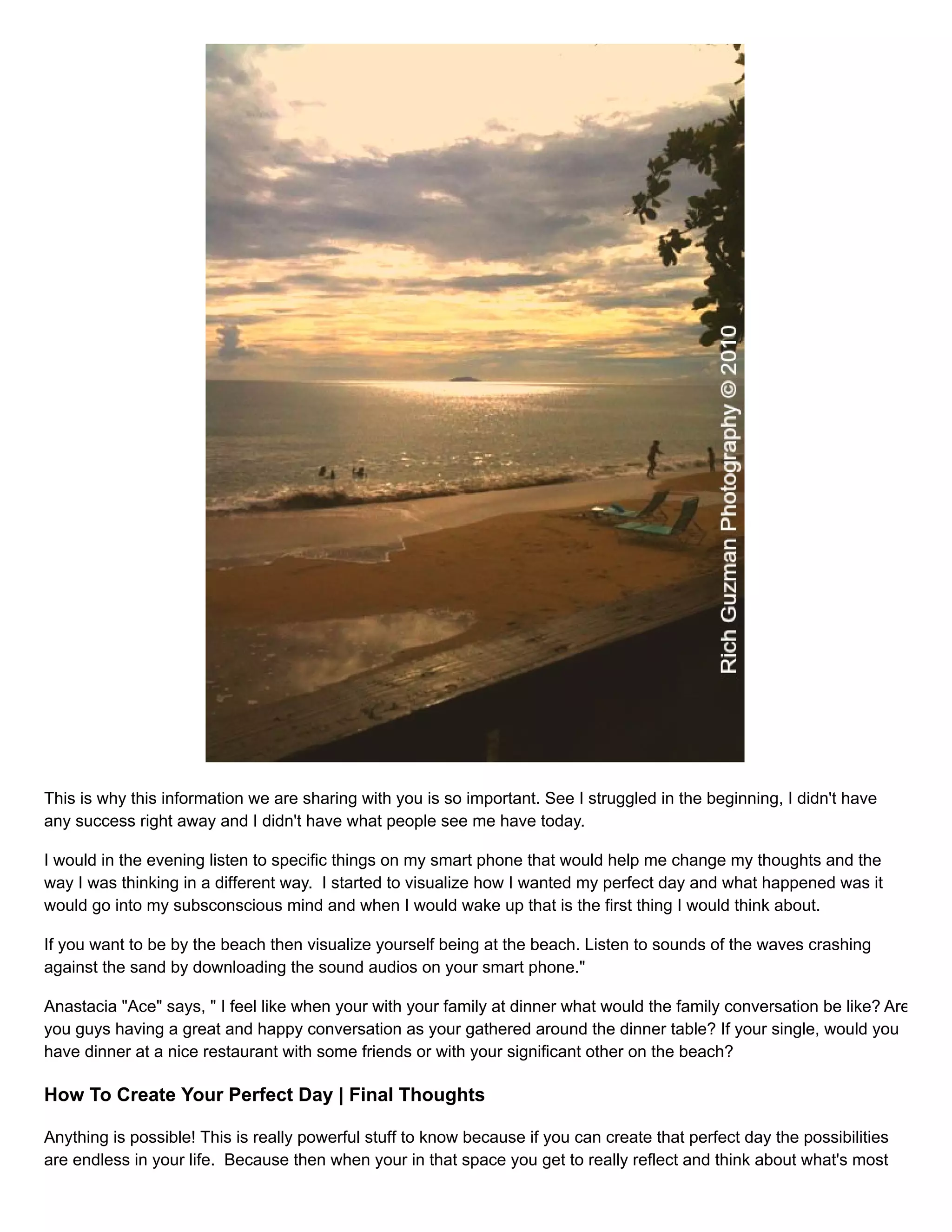 How To Create Your Perfect Day | PDF