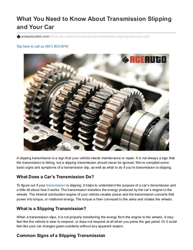 Transmission Slipping Signs >> What You Need To Know About Transmission Slipping And Your Transmission Slipping Signs >> What You Need To Know About Transmission Slipping And Your