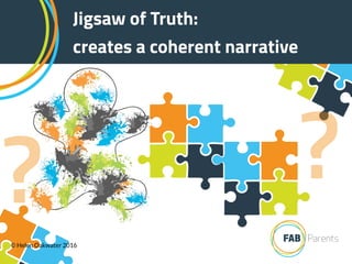 Jigsaw of Truth:
creates a coherent narrative
??© Helen Oakwater 2016
 