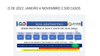 O DE 2022: JANEIRO A NOVEMBRO 2.500 CASOS
 