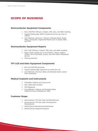 AceCo Precision Mfg General Info | PDF