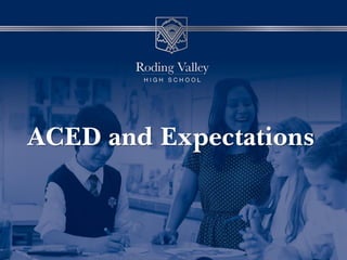 ACED and Expectations
 