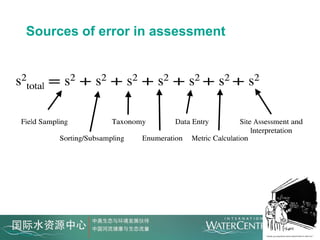 Sources of error in assessment




   Scientists like to
   make things
   complicated
 