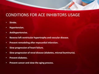 ANGIOTENSIN CONVERTING ENZYME INHIBITOR HARISHT | PPTX