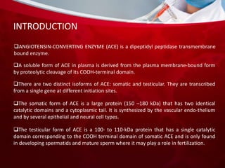 ANGIOTENSIN CONVERTING ENZYME INHIBITOR HARISHT | PPTX