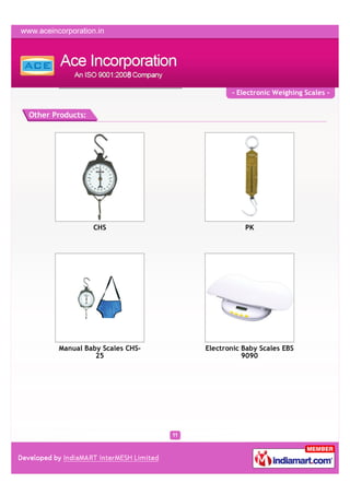 Ace Incorporation, Jaipur,Parcel Scales | PDF
