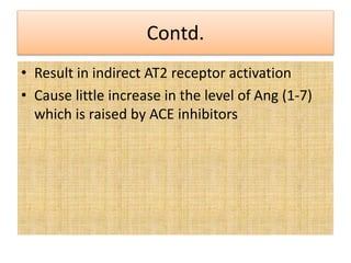 Drugs affecting on renin angiotensin system | PPTX