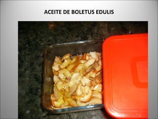 ACEITE DE BOLETUS EDULIS
 