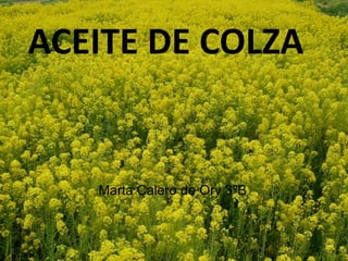 ACEITE DE COLZA


   Marta Calero de Ory 3ºB
 