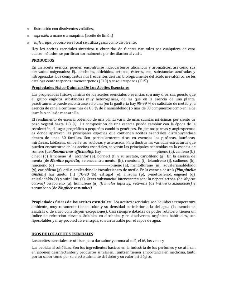 Propiedades De Los Aceites Esenciales Pdf