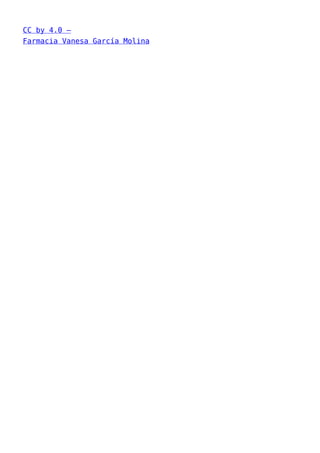 CC by 4.0 –
Farmacia Vanesa García Molina
 