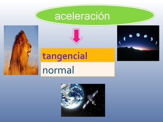 aceleración tangencial normal 