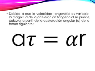 Aceleracion tangencial | PPTX