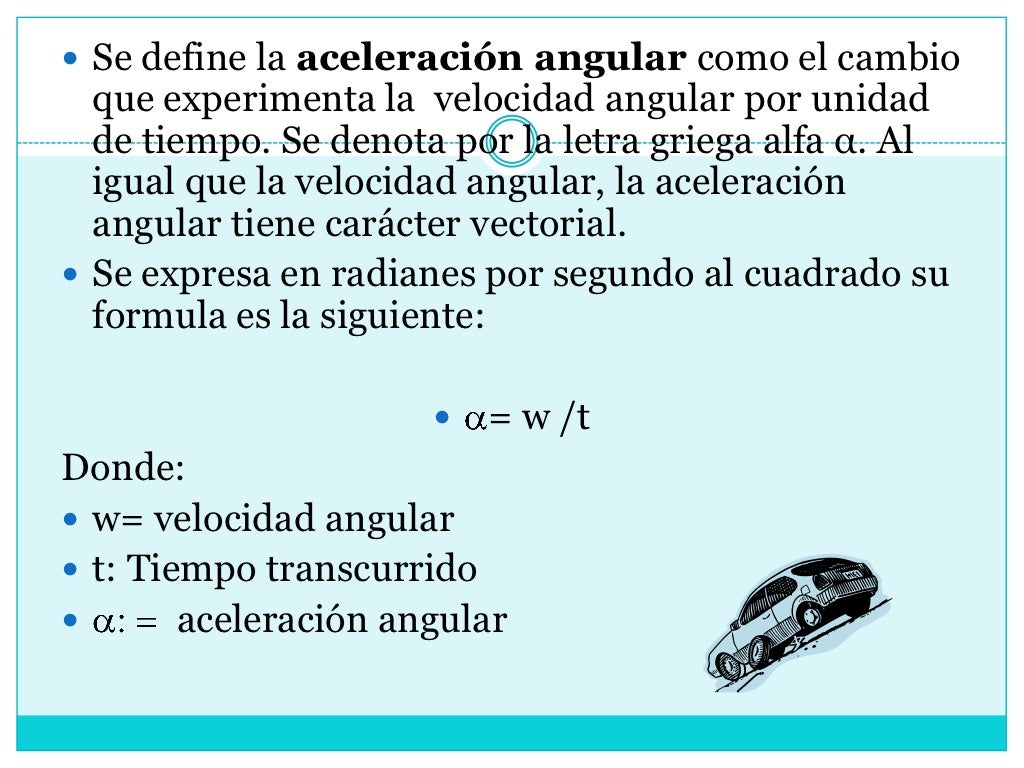 Aceleracion angular