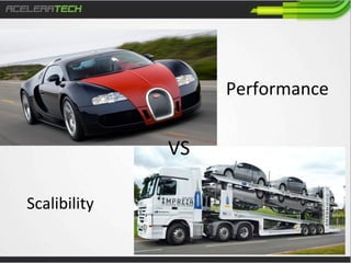 Performance	
  

VS	
  
Scalibility	
  

 