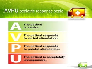 AVPU pediatric response scale
 