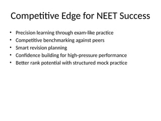 Ace Your Exam with the Best NEET Mock Test for Success | PPTX
