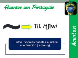 Acentos em português