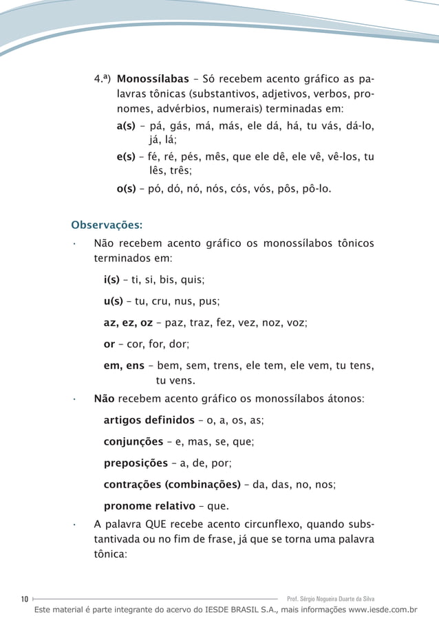 Acentuacao grafica regras basicas proparoxitonas, paroxitonas, oxitonas ...
