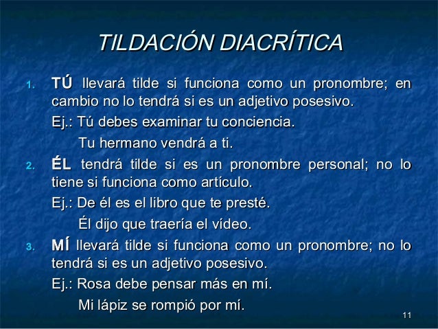 Acentuación general de las palabras