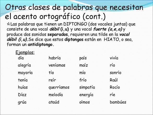Palabras 5 Letras Con Tilde En La E