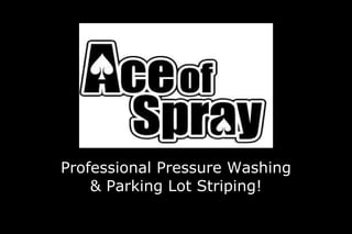Professional Pressure Washing & Parking Lot Striping! 