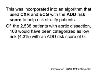 Evaluation and Management of Acute Aortic Dissection: ACEP Policy | PPTX