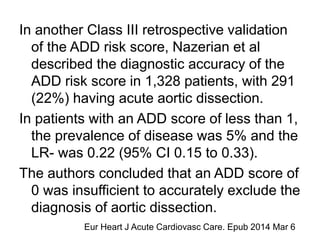 Evaluation and Management of Acute Aortic Dissection: ACEP Policy | PPTX